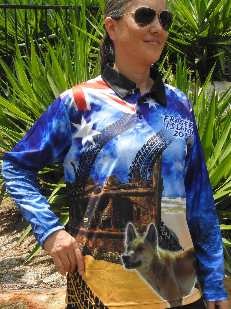 Kids Aussie Fraser 2020 Fishing Shirt - Quick Dry & UV Rated