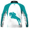 Riding Proud Turquoise & White Fishing Shirt - Quick Dry & UV Rated