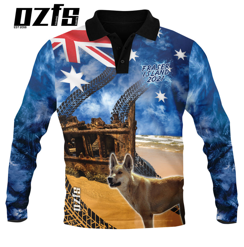 Kids Aussie Fraser 2021 Fishing Shirt - Quick Dry & UV Rated