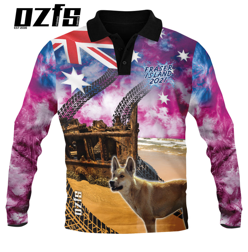 Aussie Fraser Pink 2021 Fishing Shirt - Quick Dry & UV Rated