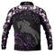 Horse Jumping Purple Fishing Shirt - Quick Dry & UV Rated