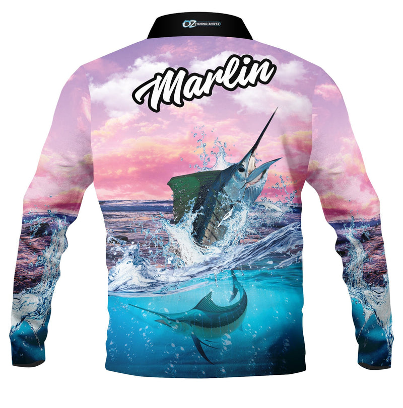 Marlin Pink Fishing Shirt - Quick Dry & UV Rated
