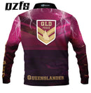 Kids Queensland Proud Fishing Shirt - Quick Dry & UV Rated