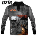 Outback Roadtrain Black Fishing Shirt - Quick Dry & UV Rated